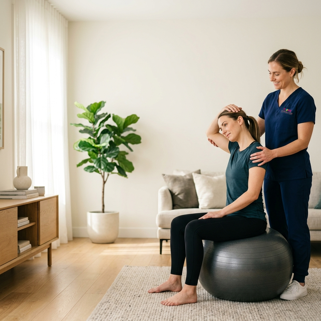 In-home mobile physiotherapy session
